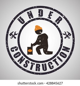 Under construction design. tool icon. isolated illustration