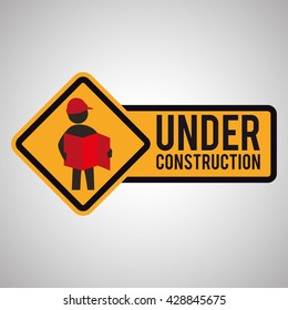 Under construction design. tool icon. isolated illustration
