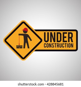 Under construction design. tool icon. isolated illustration