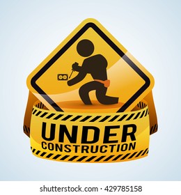 Under construction design. tool icon. isolated illustration
