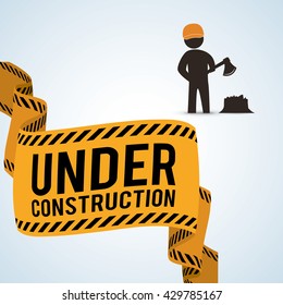 Under construction design. tool icon. isolated illustration