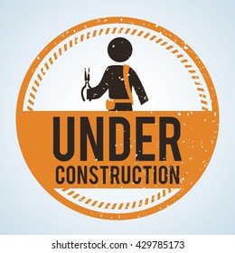 Under construction design. tool icon. isolated illustration