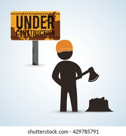 Under construction design. tool icon. isolated illustration