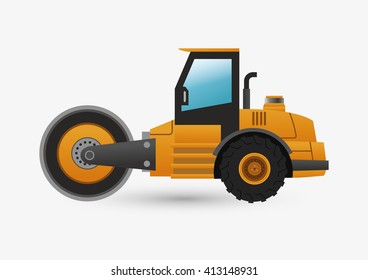 Under construction design. truck concept. repair icon