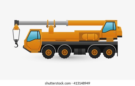 Under construction design. truck concept. repair icon