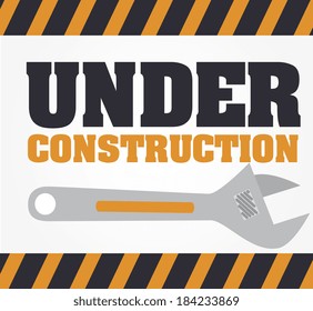 Under construction design, vector illustration