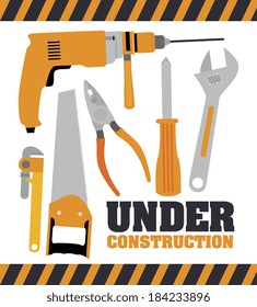 Under construction design, vector illustration
