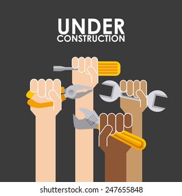 under construction design, vector illustration eps10 graphic