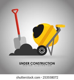 under construction design, vector illustration eps10 graphic 