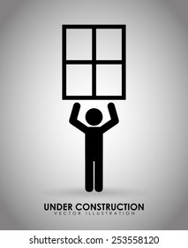 under construction design, vector illustration eps10 graphic 