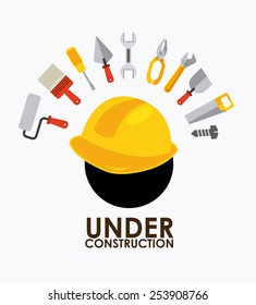 under construction design, vector illustration eps10 graphic 