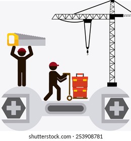 under construction design, vector illustration eps10 graphic 