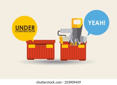 under construction design, vector illustration eps10 graphic 