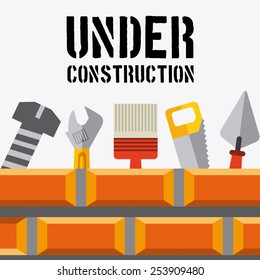 under construction design, vector illustration eps10 graphic 