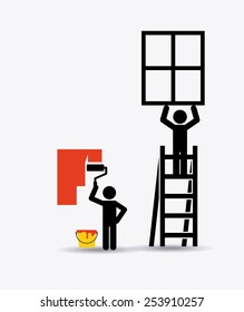 under construction design, vector illustration eps10 graphic 