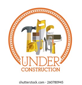 Under construction design, vector illustration