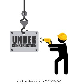 under construction design, vector illustration eps10 graphic 