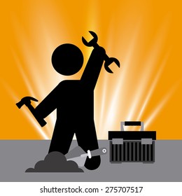 under construction design, vector illustration eps10 graphic 