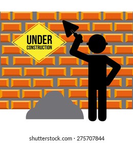 under construction design, vector illustration eps10 graphic 
