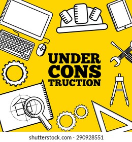 under construction design, vector illustration eps10 graphic 