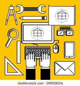 under construction design, vector illustration eps10 graphic 