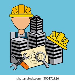 under construction design, vector illustration eps10 graphic 