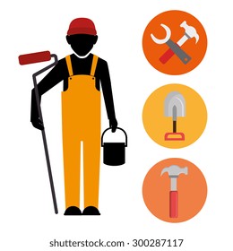 Under construction design, vector illustration eps 10.