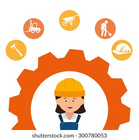 Under construction design, vector illustration eps 10.