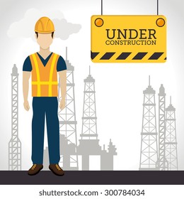 Under construction design, vector illustration eps 10.