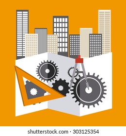 under construction design, vector illustration eps10 graphic 