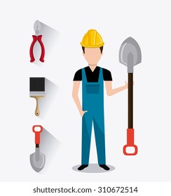 Under construction design, vector illustration eps 10.
