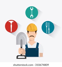 Under construction design, vector illustration eps 10.