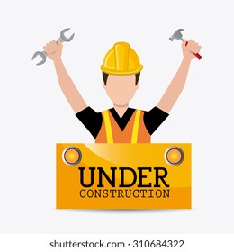 Under construction design, vector illustration eps 10.