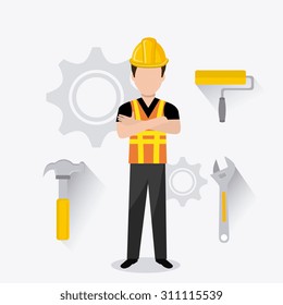 Under construction design, vector illustration eps 10.