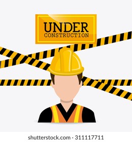 Under construction design, vector illustration eps 10.