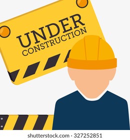 under construction design, vector illustration eps10 graphic 