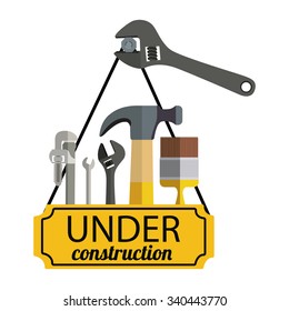under construction design, vector illustration eps10 graphic 