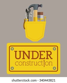 under construction design, vector illustration eps10 graphic 