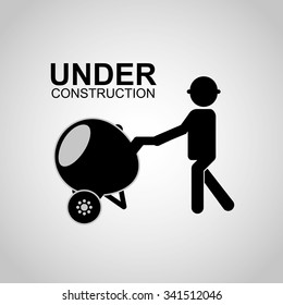 under construction design, vector illustration eps10 graphic 