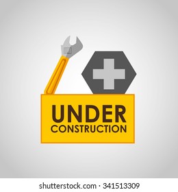 under construction design, vector illustration eps10 graphic 
