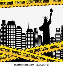 under construction design, vector illustration eps10 graphic 