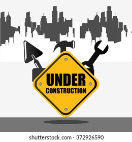 under construction design, vector illustration eps10 graphic 
