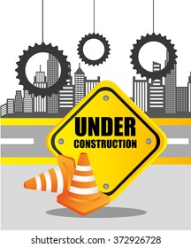 under construction design, vector illustration eps10 graphic 