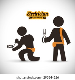 Under construction digital design, vector illustration 10 eps graphic