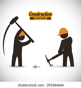 Under construction digital design, vector illustration 10 eps graphic