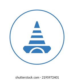 Under construction emergency cone icon | Circle version icon |