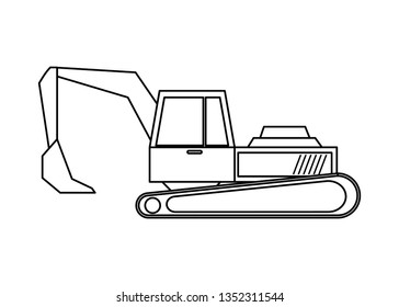 under construction excavator vehicle
