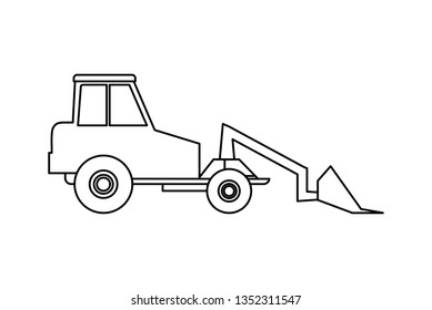 under construction excavator vehicle