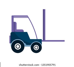 under construction forklift vehicle