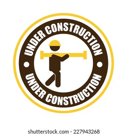 under construction graphic design , vector illustration
